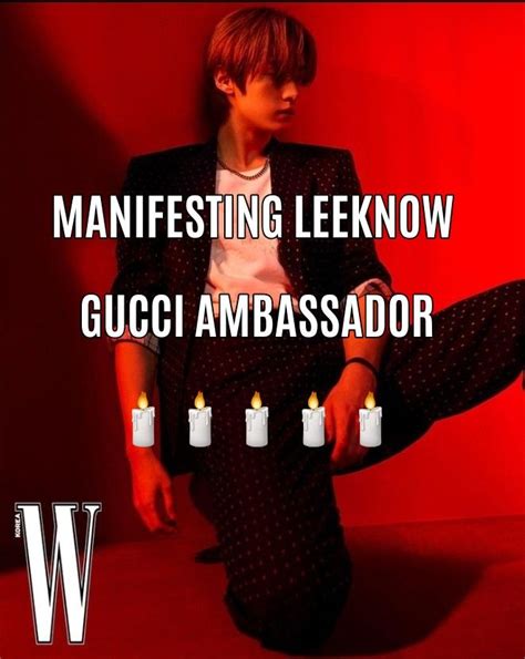 lee know gucci ambassador.